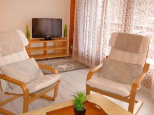 TV a/nebo společenská místnost v ubytování Apartment Nid d'aigle E1 by Interhome + 26 fotografií