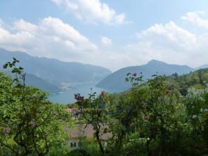 a view of a valley with mountains and a lake at Apartment al Ronchetto by Interhome in Carona