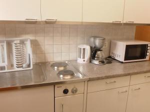 Kuchyň nebo kuchyňský kout v ubytování Apartment Chalet Bärgsunna-1 by Interhome