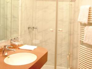 Koupelna v ubytování Hotel Krone