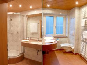 Koupelna v ubytování Hotel Krone
