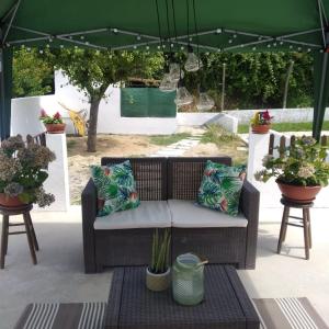 Uma área de estar em DEl Rey Guest House