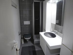 un bagno con lavandino e WC di Apartment Barzettes-Vacances 454 - Entrée N- 14 by Interhome a Vermala