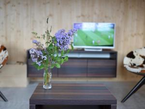 TV a/nebo společenská místnost v ubytování Holiday Home Maiensäss Superior by Interhome + 30 fotografií