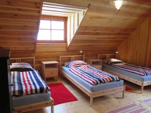 Posteľ alebo postele v izbe v ubytovaní Chalet Lazny by Interhome