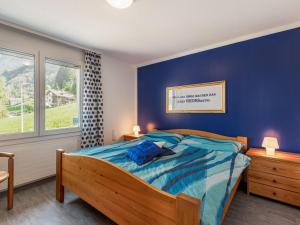 Postel nebo postele na pokoji v ubytování Apartment Treblani by Interhome