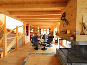 A seating area at Chalet Chalet Maurice by Interhome