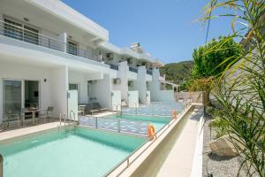 an image of the pool at the villa at Stay Helios in Faliraki