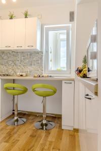 Virtuvė arba virtuvėlė apgyvendinimo įstaigoje Piata Victoriei by MRG Apartments