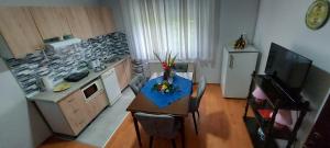 Kuchyň nebo kuchyňský kout v ubytování Guest House Dunavski Raj