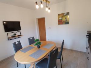 Televízia a/alebo spoločenská miestnosť v ubytovaní Apartments Jurandvor