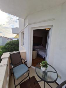 Balkón alebo terasa v ubytovaní Apartmani Levarda