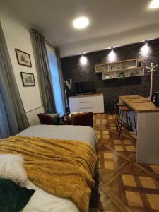 Η κουζίνα ή μικρή κουζίνα στο Apartament Łapacz Snów Przemyśl