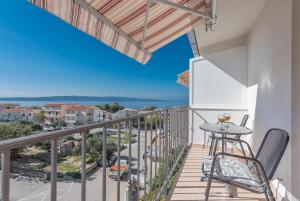 Balkón alebo terasa v ubytovaní Nina seaview