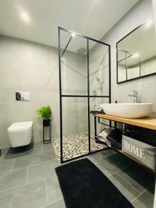 Kúpeľňa v ubytovaní Apartma Mija-Dekani