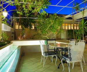A patio or other outdoor area at Bella Venezia
