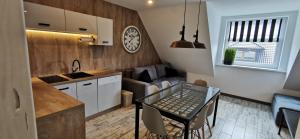 Kuchyňa alebo kuchynka v ubytovaní Apartamenty Majówka