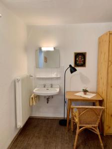 Koupelna v ubytování Hotel Reutiner Hof