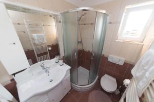 Koupelna v ubytování Apartmani Lenka