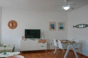 TV a/nebo společenská místnost v ubytování Casa Indalmar II San José