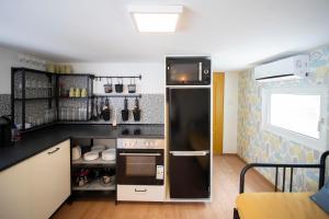 Η κουζίνα ή μικρή κουζίνα στο Mobilehome Szántód