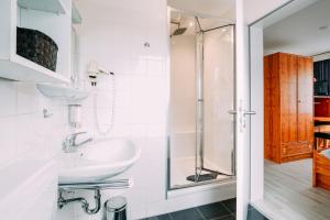 Koupelna v ubytování Hotel Brandaris + 37 fotografií