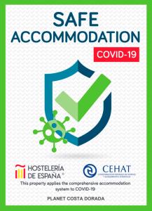 Certifikát, ocenenie alebo iný dokument vystavený v ubytovaní Tarraco Planet Costa Dorada