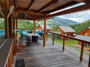 Üldine mäevaade või majutusasutusest Panorama-Chalet Alpenglöckchen pildistatud vaade