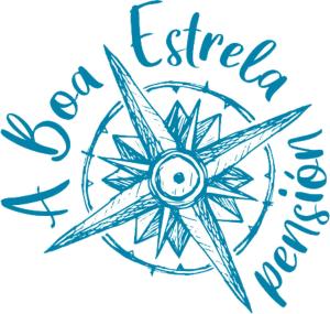 a drawing of a compass with the words new eastigned winds at A BOA ESTRELA in Redondela