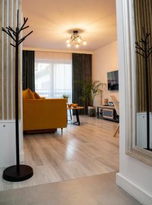 Telewizja i/lub zestaw kina domowego w obiekcie APARTAMENT BIESZCZADY