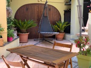 A patio or other outdoor area at The Old Mansion