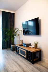 Telewizja i/lub zestaw kina domowego w obiekcie APARTAMENT BIESZCZADY