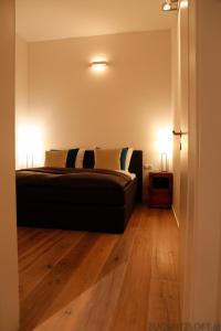 エールヴァルトにあるZugspitzloftのベッドルーム1室(枕2つ付)