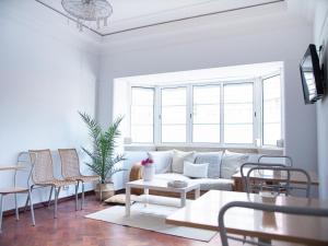 O zonă de relaxare la Lisbon Top Hostel