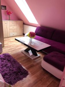 Uma área de estar em Pokoje i apartamenty Aga Centrum