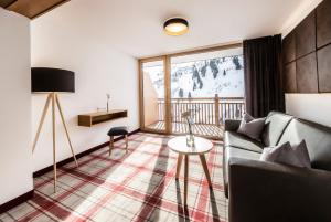 Posezení v ubytování Damülser Hof - Wellness & Spa Superior
