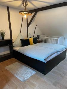 Postel nebo postele na pokoji v ubytování Ferienhaus Kaliva