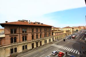 a view of a city with cars parked on a street at B&B Allegra in Bologna