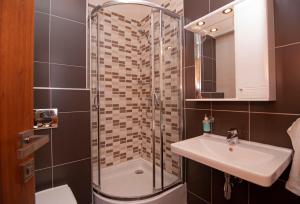 Kúpeľňa v ubytovaní Apartmany Sileas
