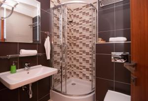 Kúpeľňa v ubytovaní Apartmany Sileas