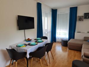 Χώρος καθιστικού στο EDA Beach Apartman
