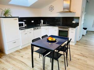 Kuchyň nebo kuchyňský kout v ubytování Ferienwohnung Stang