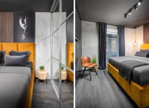 Posteľ alebo postele v izbe v ubytovaní Luxury Elit Apartment