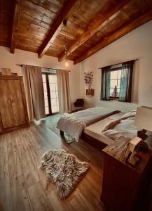 A bed or beds in a room at Hacienda na Orave