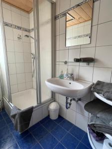 Koupelna v ubytování Landhaus Wiesengrund + 22 fotografií