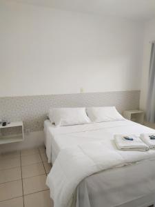 Cama ou camas em um quarto em Hotel Norte Blu