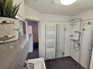 Koupelna v ubytování Ferienwohnung Langeneß