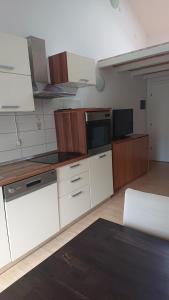 Kuchyň nebo kuchyňský kout v ubytování Apartments Matej & Irena