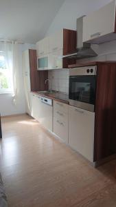 Kuchyň nebo kuchyňský kout v ubytování Apartments Matej & Irena
