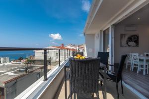 Balkón alebo terasa v ubytovaní Seaview Penthouse Milano